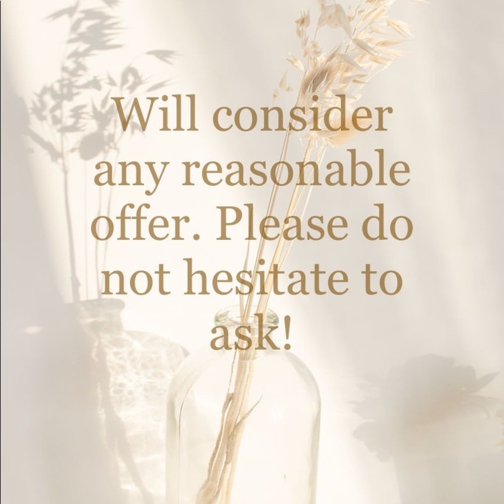 Will consider any reasonable offer!